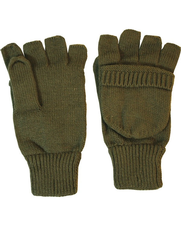 Kombat UK Shooters Mitts - Olive Green