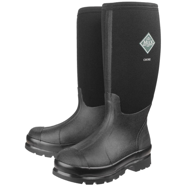 Muck Boots Chore Classic Hi Patterned Wellington Black