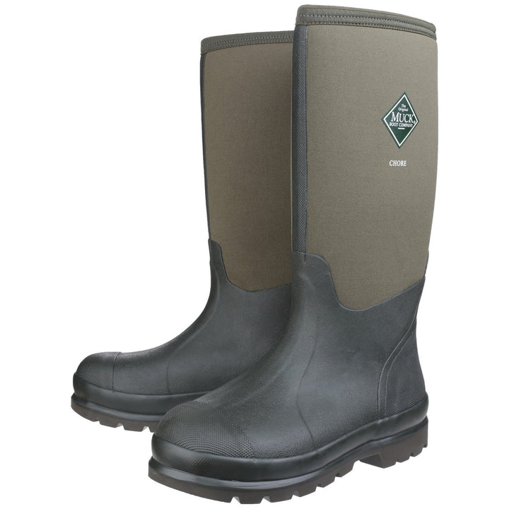 Muck Boots Chore Classic Hi Patterned Wellington Moss