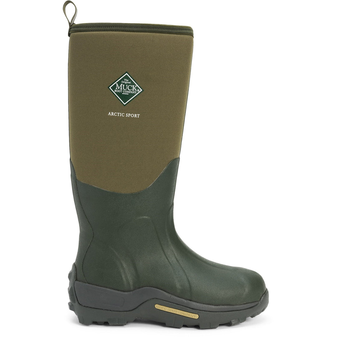 Muck Boots Arctic Sport Pull On Wellington Boot Moss Moss