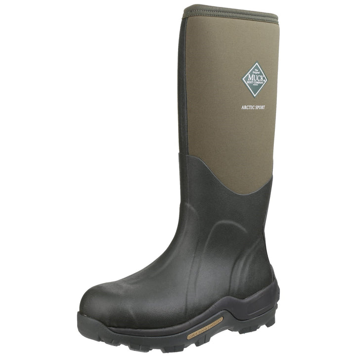 Muck Boots Arctic Sport Pull On Wellington Boot Moss Moss