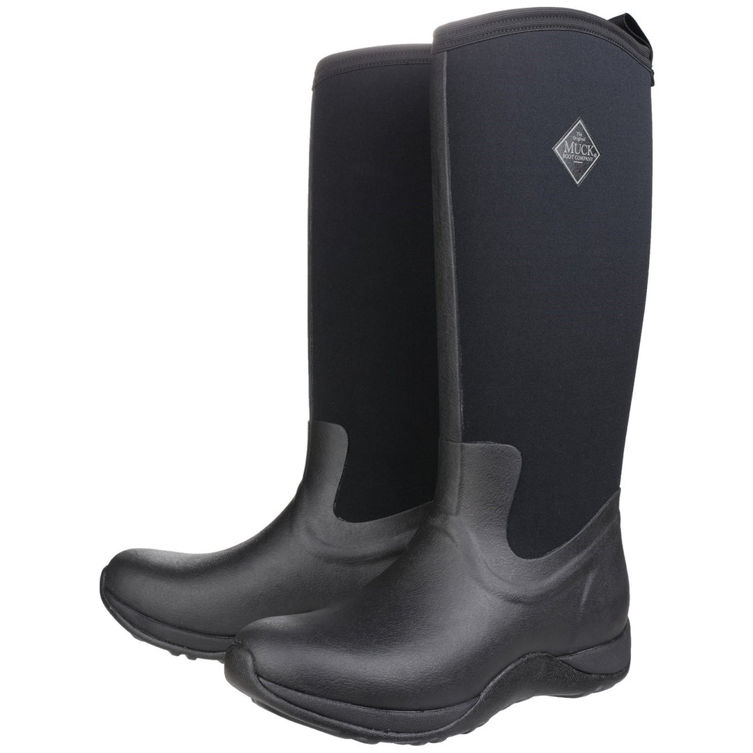 Muck Boots Arctic Adventure Pull On Wellington Boot Black