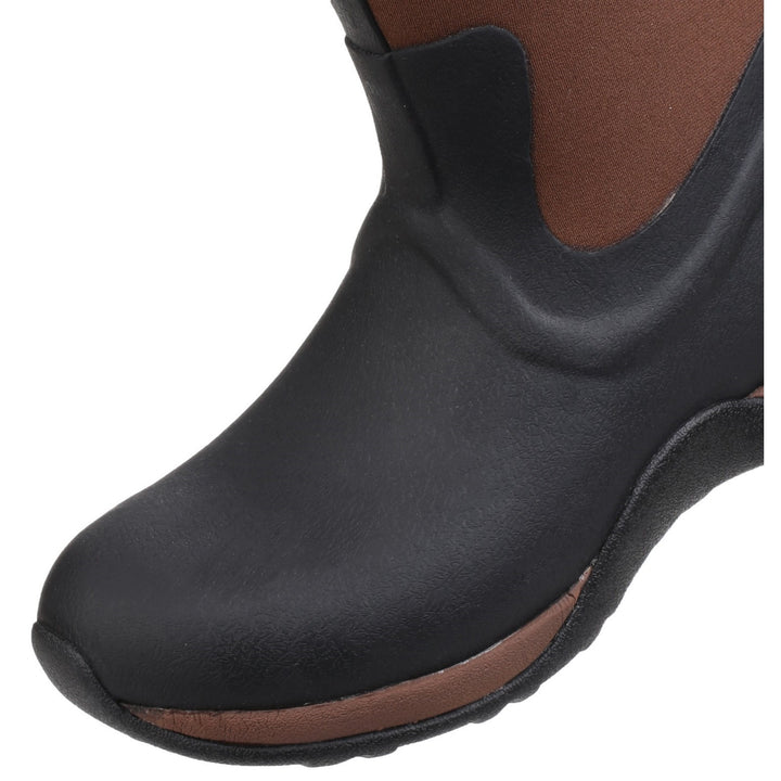 Muck Boots Arctic Adventure Pull On Wellington Boot Black Tan