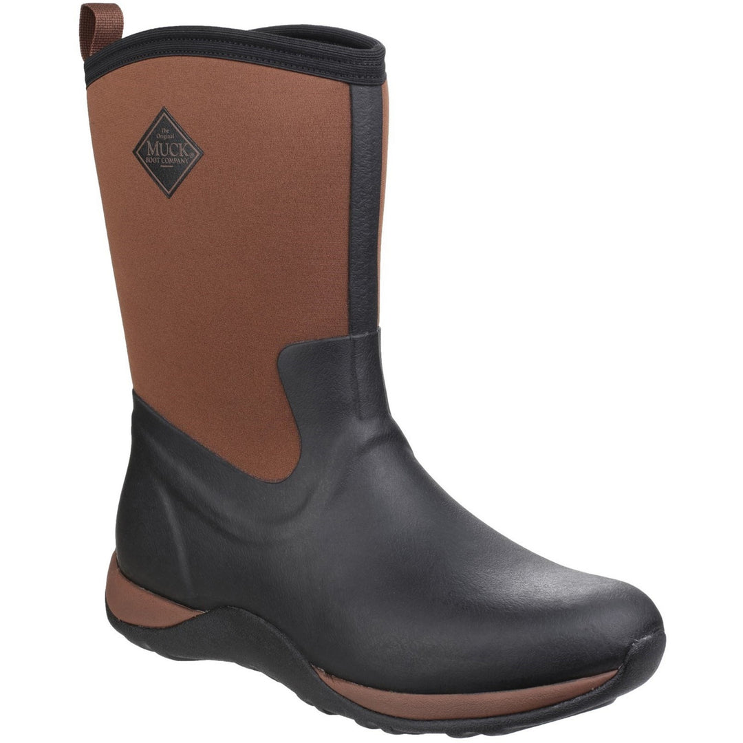 Muck Boots Arctic Weekend Pull On Wellington Boot Black Tan 3