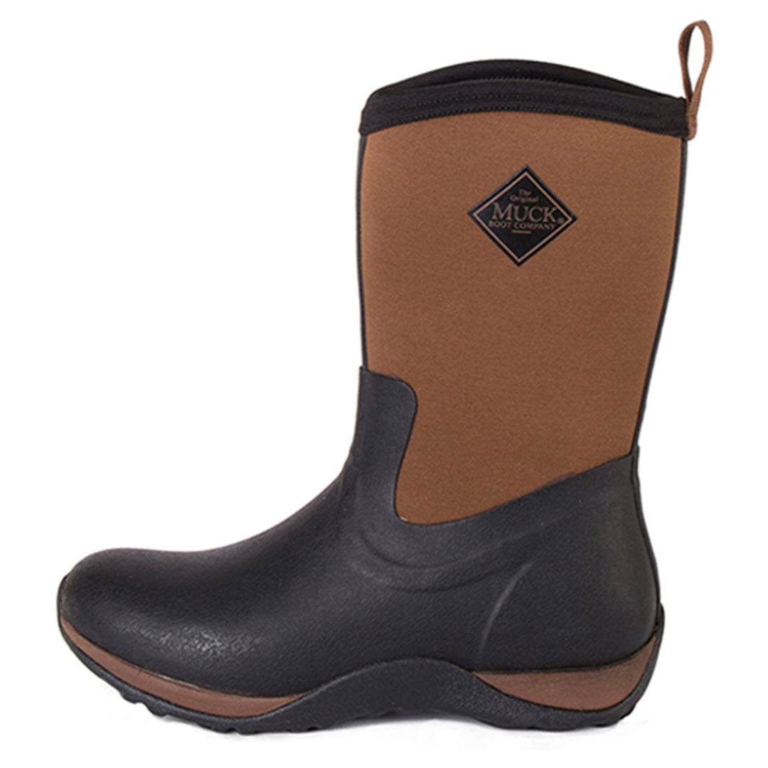 Muck Boots Arctic Weekend Pull On Wellington Boot Black Tan