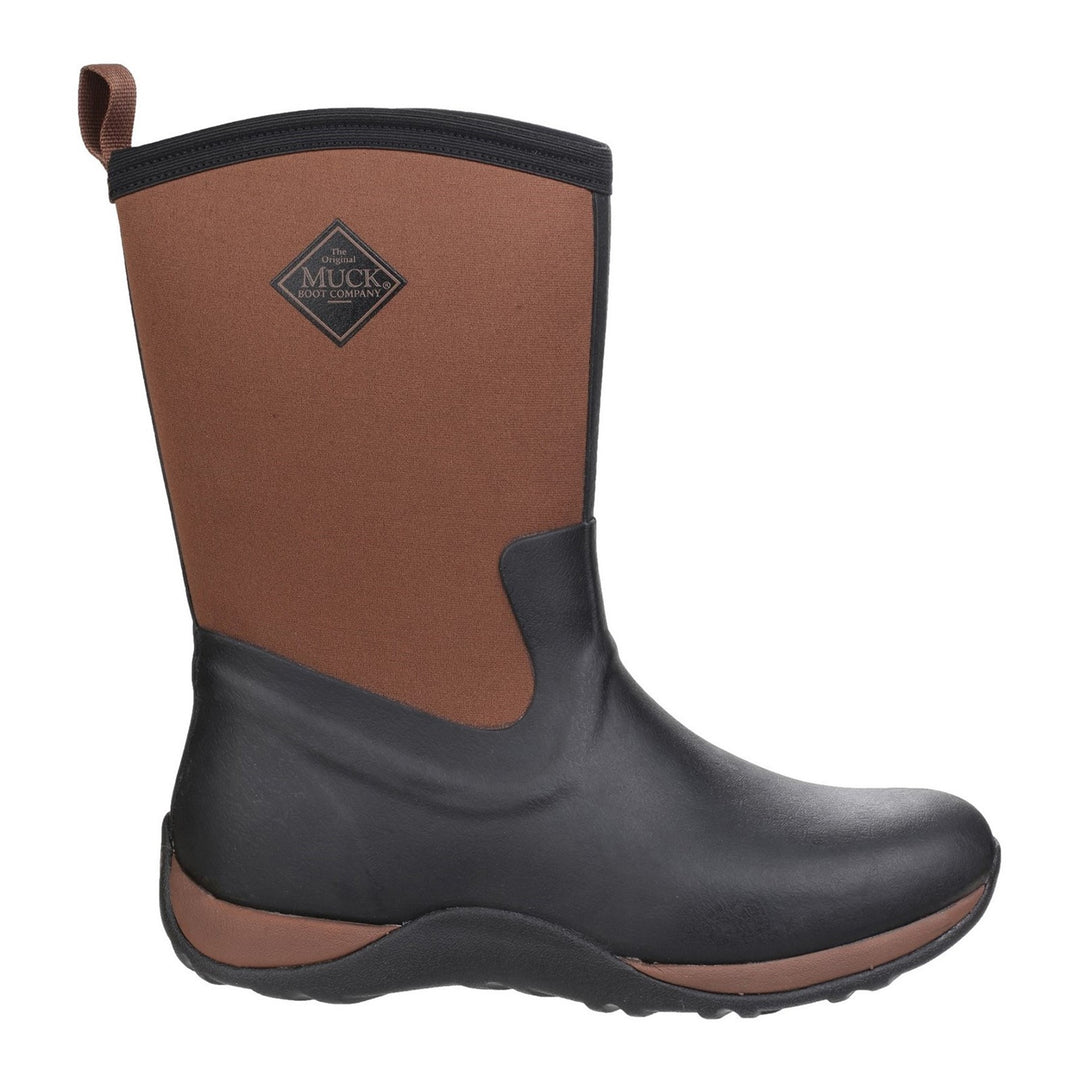 Muck Boots Arctic Weekend Pull On Wellington Boot Black Tan 3