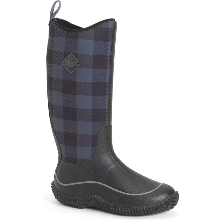 Muck Boots Hale Wellington Black Grey Plaid