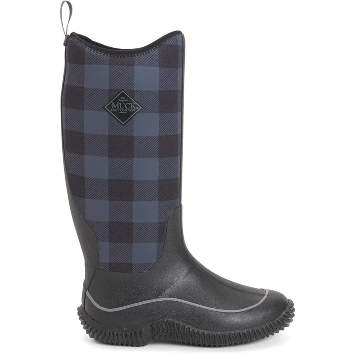 Muck Boots Hale Wellington Black Grey Plaid