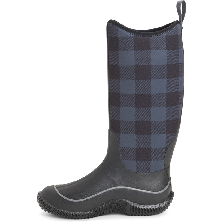 Muck Boots Hale Wellington Black Grey Plaid