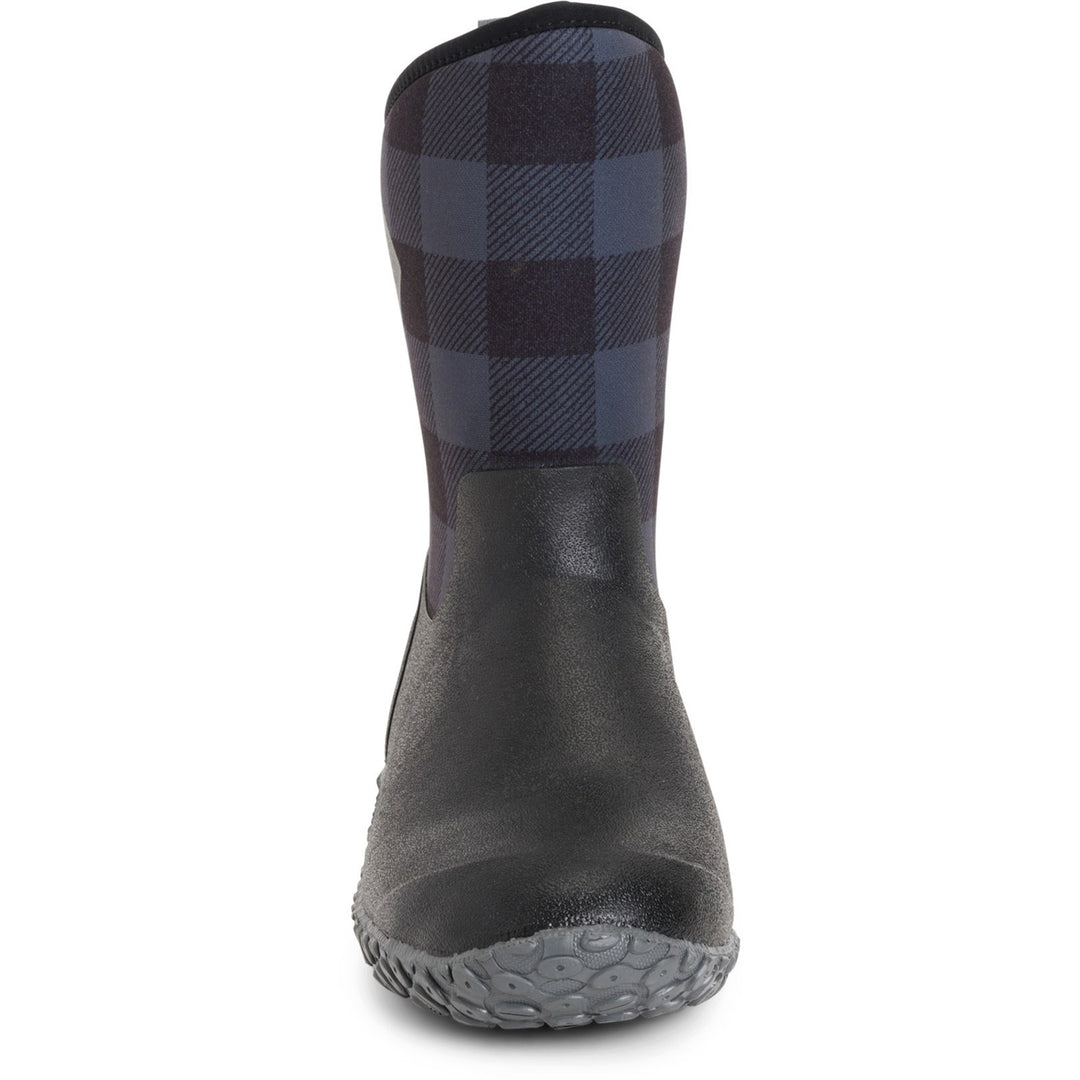 Muck Boots Muckster II Mid Wellington Black Grey Plaid