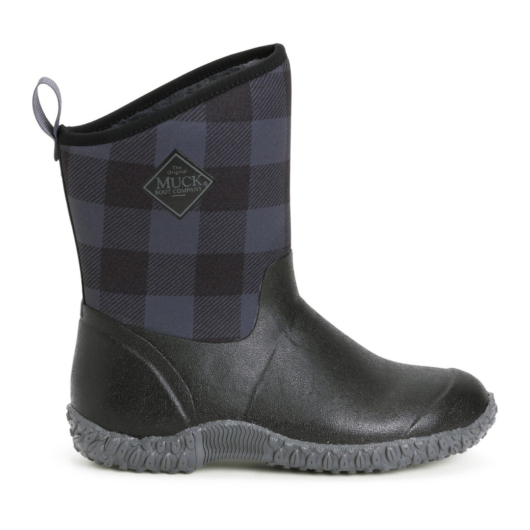 Muck Boots Muckster II Mid Wellington Black Grey Plaid