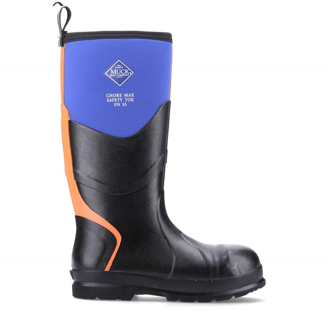 Muck Boots Chore Max S5 Safety Wellington Blue Orange