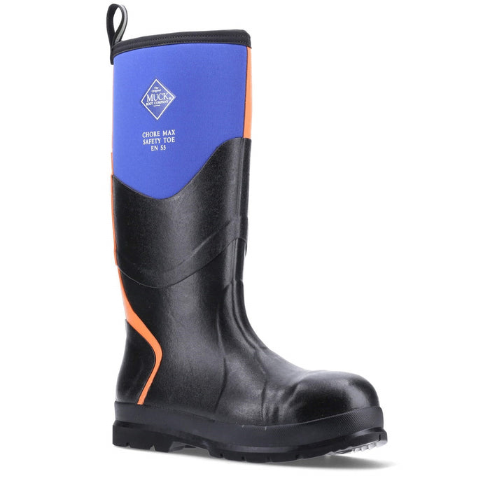 Muck Boots Chore Max S5 Safety Wellington Blue Orange