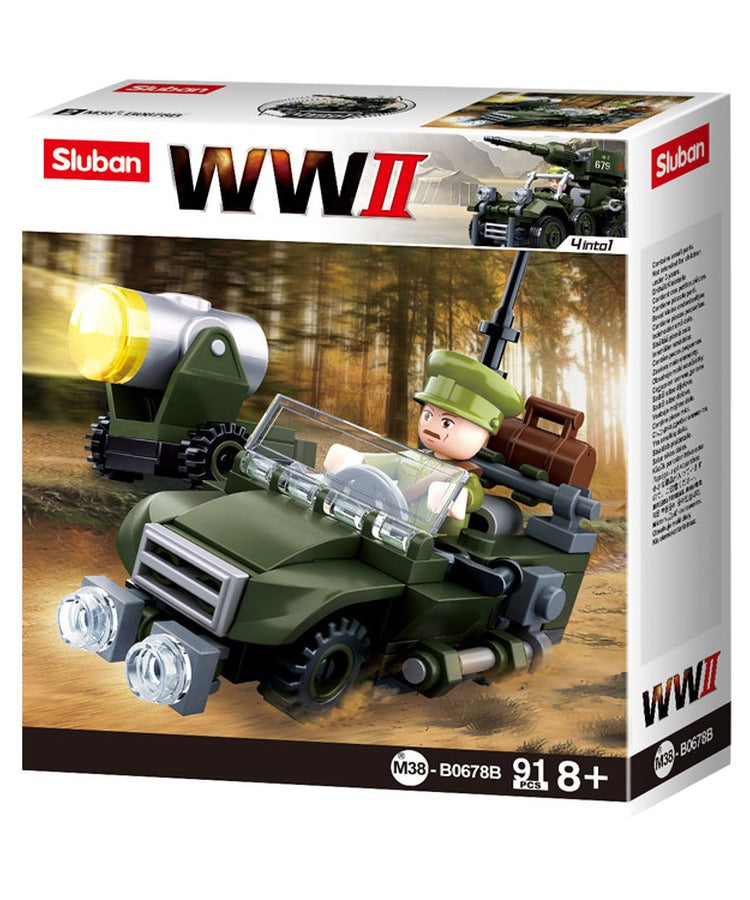 Sluban - B0678B (WWII Allied Jeep)