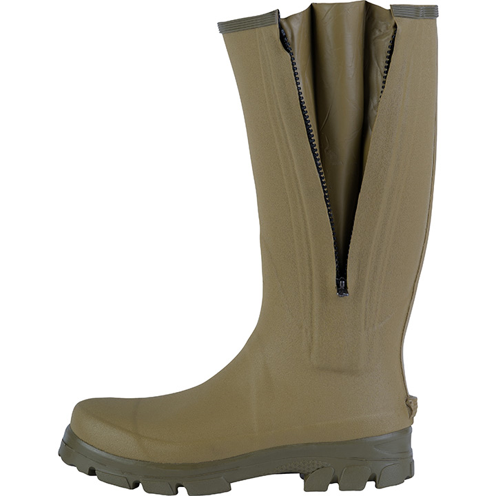 Jack Pyke Ashcombe Zipped Wellington Boots Light Olive