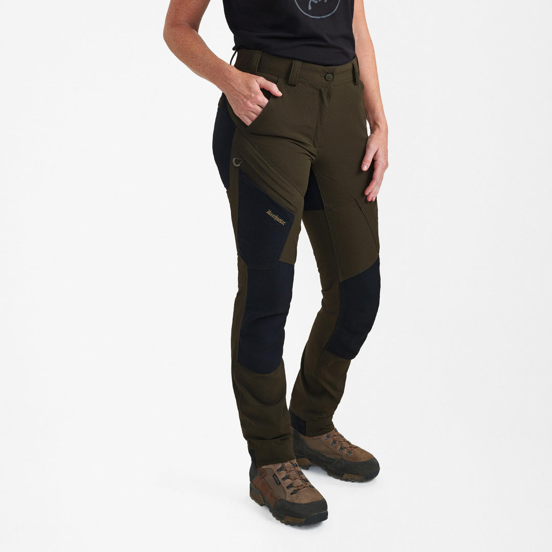 Deerhunter Lady Northward Trousers Bark Green/Black