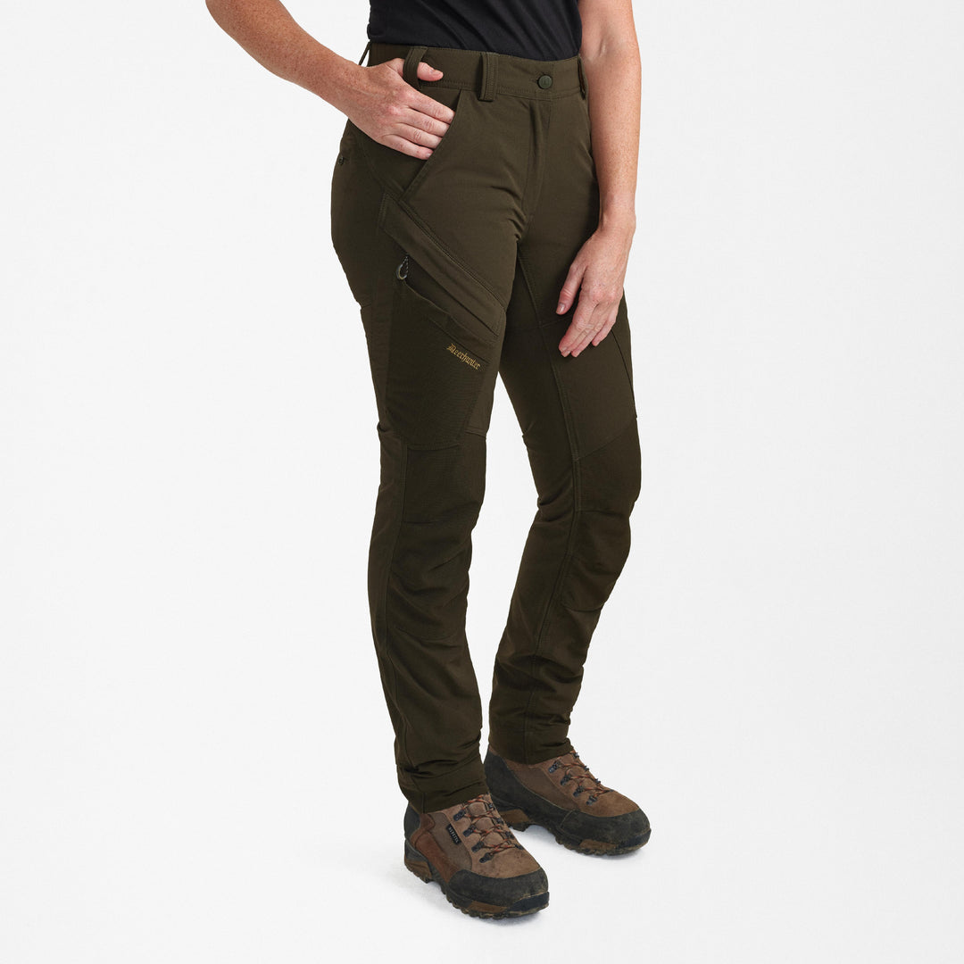 Deerhunter Lady Northward Trousers Bark Green 34