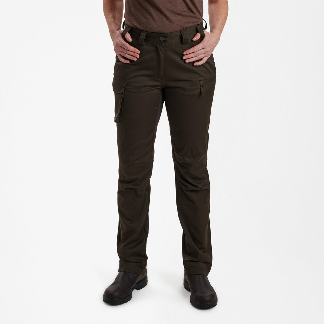 Deerhunter Lady Traveler Trousers Chestnut Brown