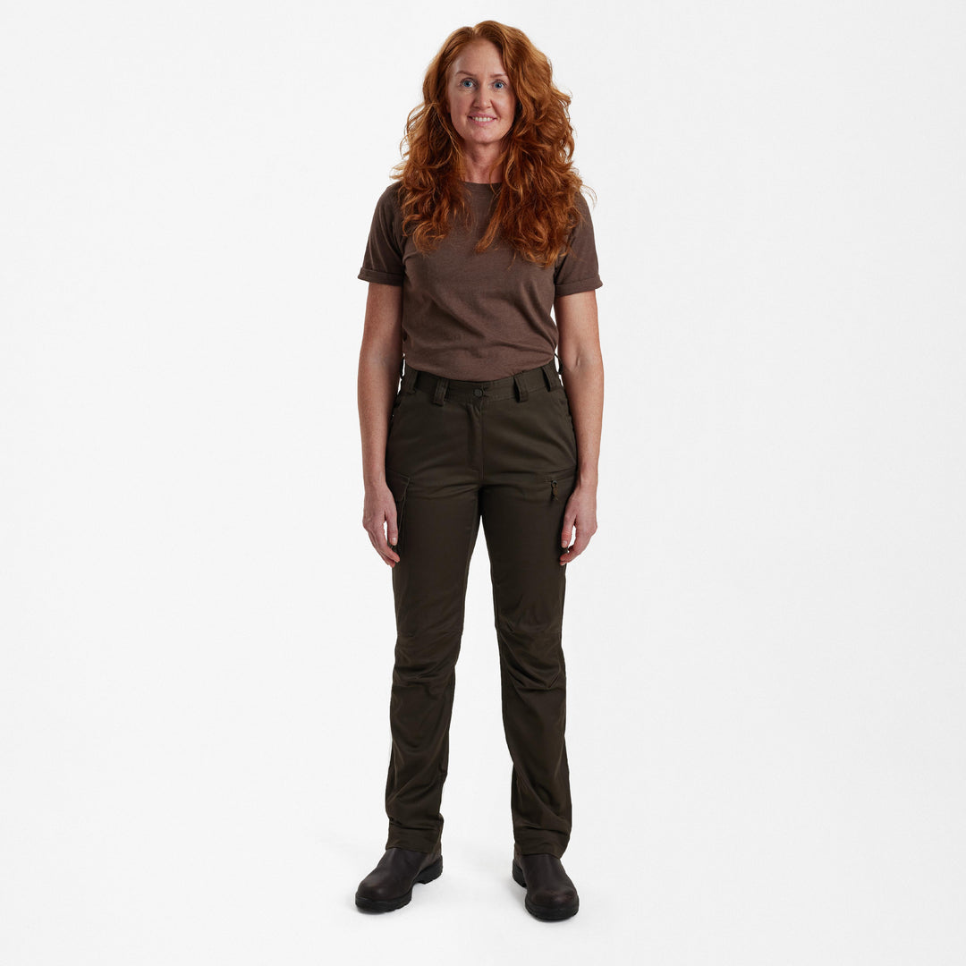 Deerhunter Lady Traveler Trousers Chestnut Brown