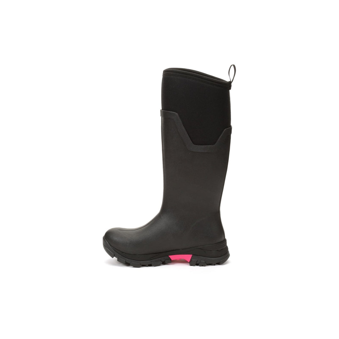 Muck Boots Arctic Ice Tall Wellingtons Black Hot Pink