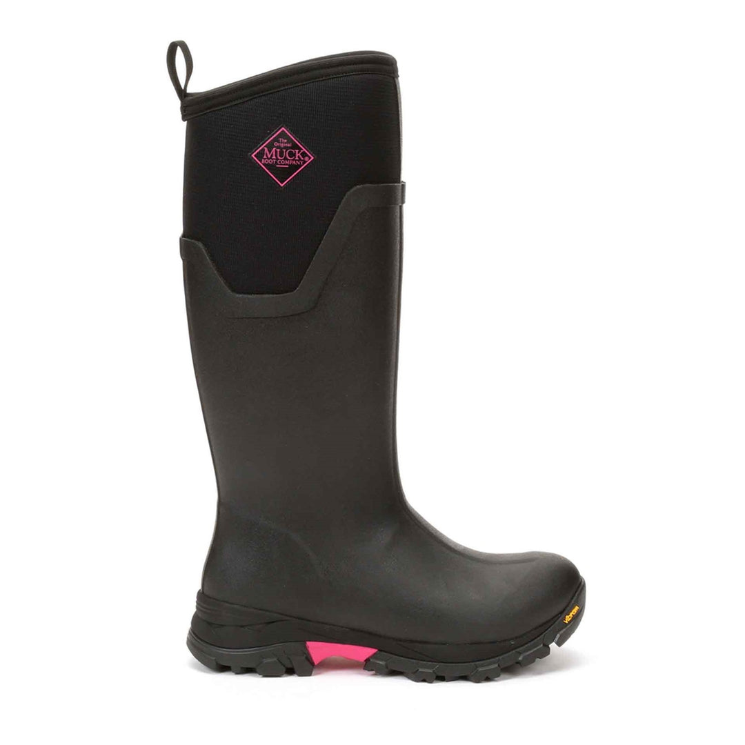 Muck Boots Arctic Ice Tall Wellingtons Black Hot Pink 3