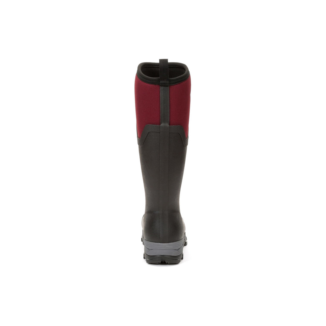 Muck Boots Arctic Ice Tall Wellingtons Black Maroon 3