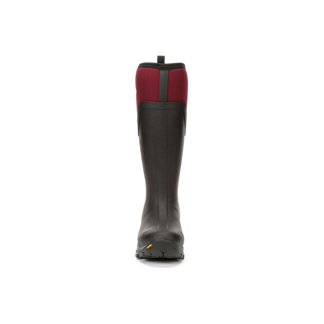 Muck Boots Arctic Ice Tall Wellingtons Black Maroon