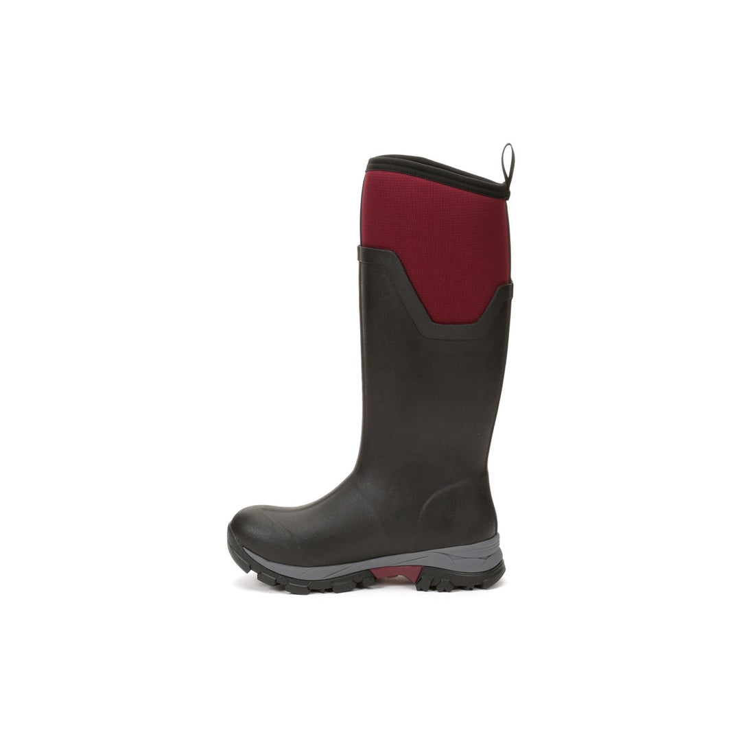 Muck Boots Arctic Ice Tall Wellingtons Black Maroon