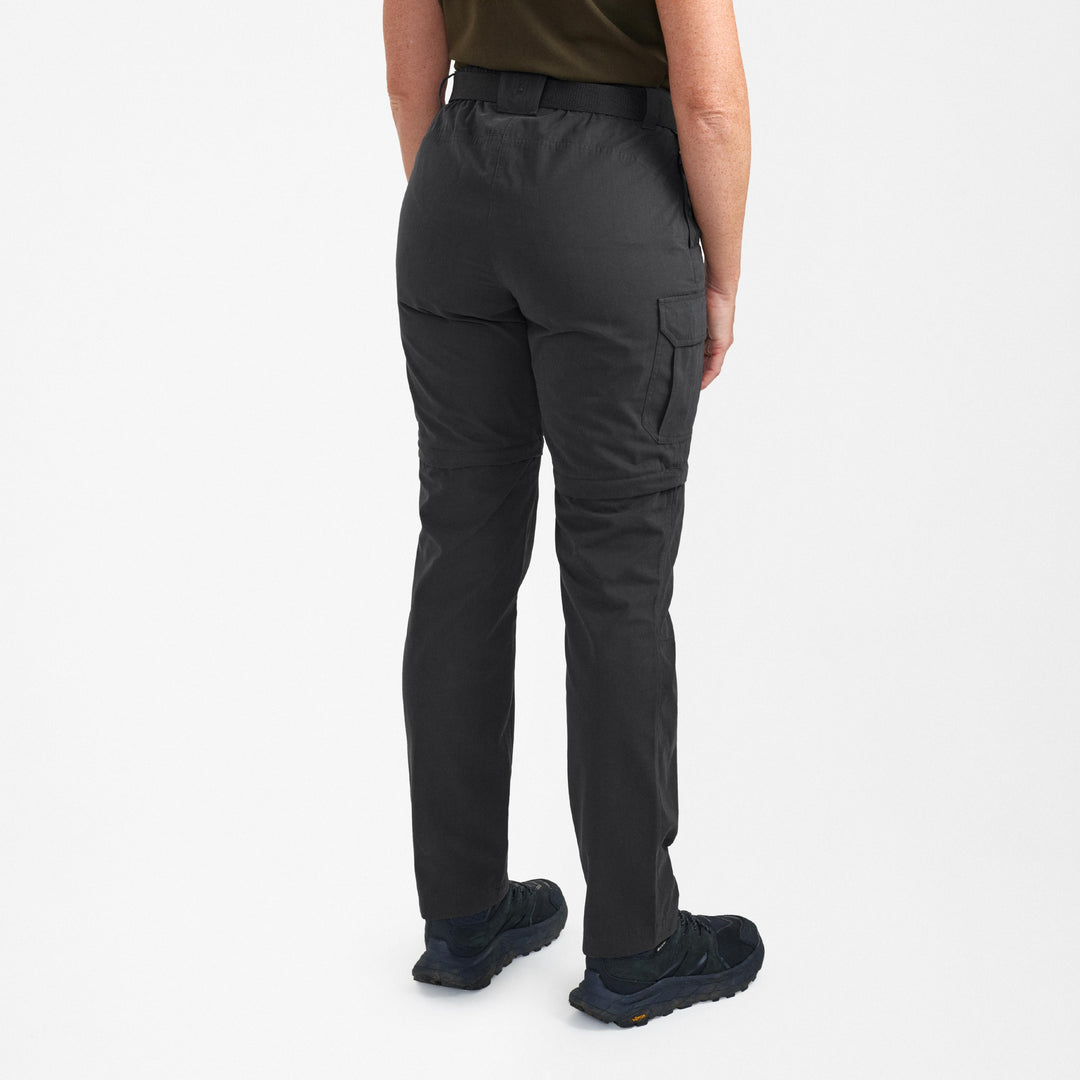 Deerhunter Lady Slogen Zip-Off Trousers Black Ink