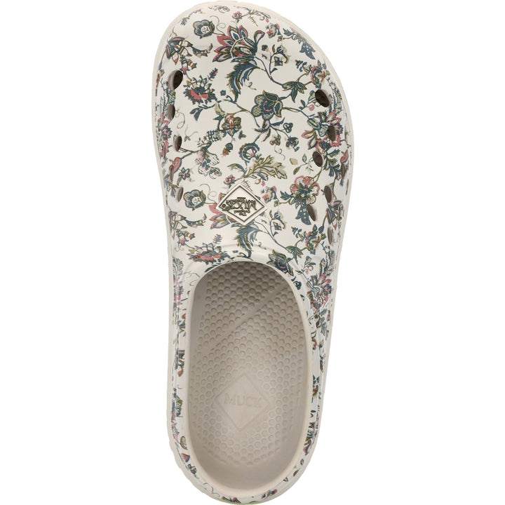 Muck Boots Muckster Lite Clog Light Grey Floral Print