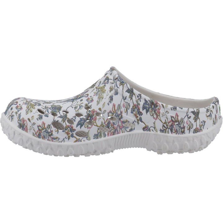 Muck Boots Muckster Lite Clog Light Grey Floral Print