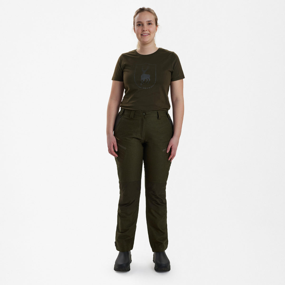 Deerhunter Lady Chasse Trousers Olive Night melange