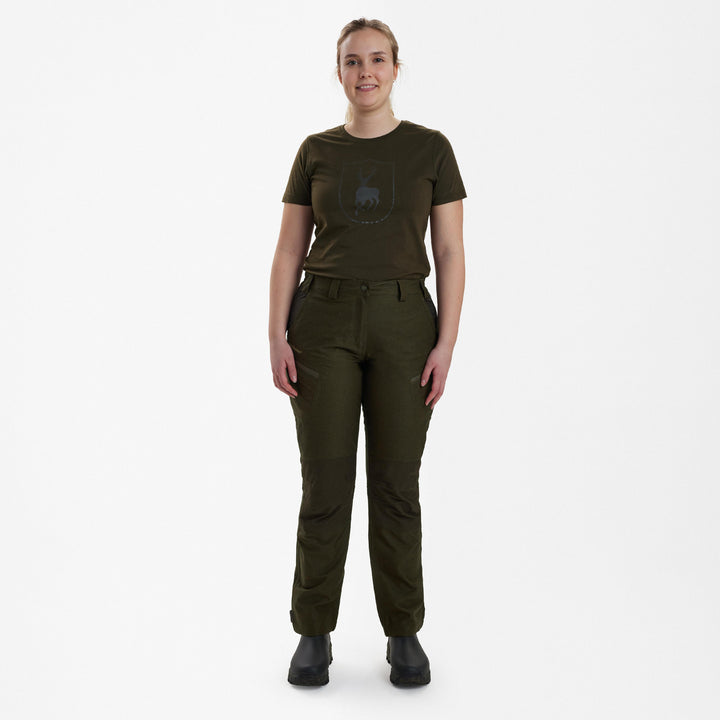 Deerhunter Lady Chasse Trousers Olive Night melange