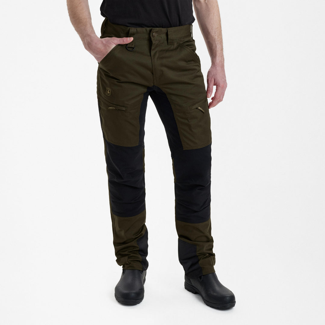 Deerhunter Rogaland Stretch Trousers with contrast Adventure Green