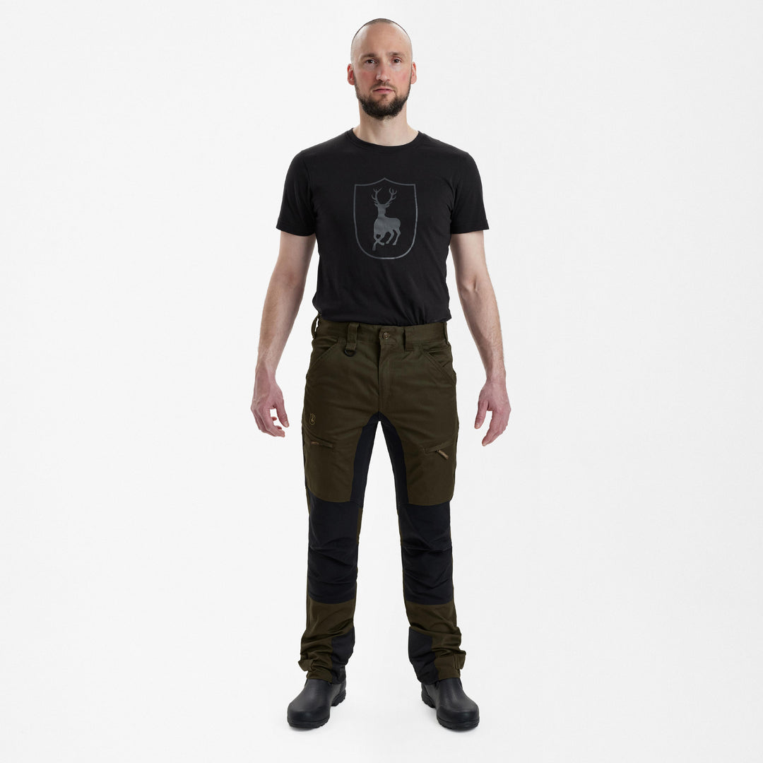 Deerhunter Rogaland Stretch Trousers with contrast Adventure Green