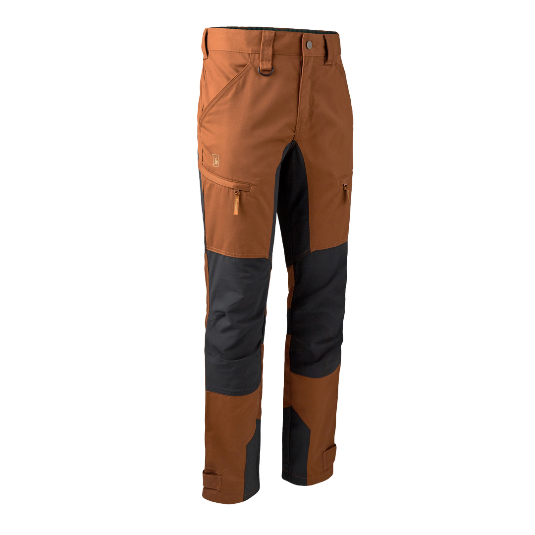 Deerhunter Rogaland Stretch Trousers with contrast Burnt Orange