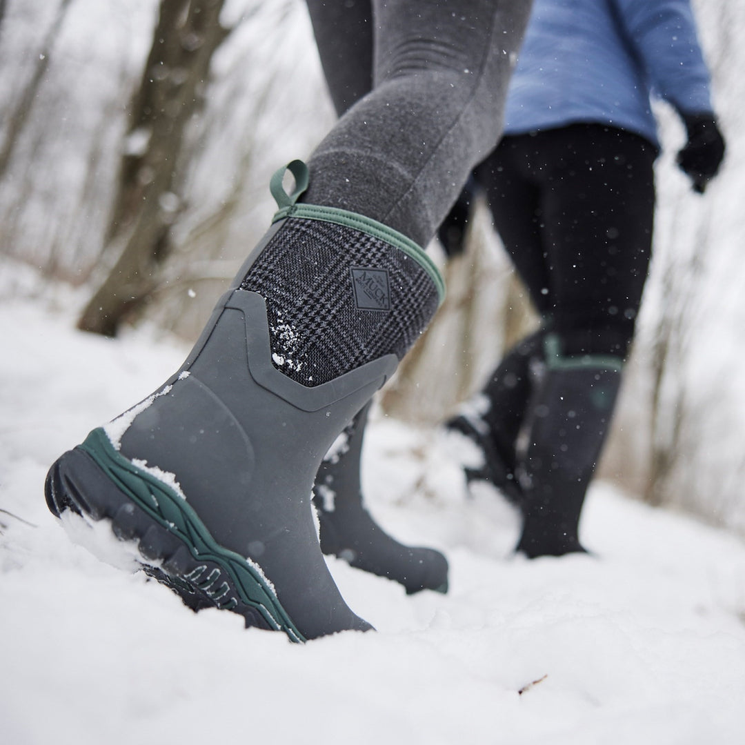 Muck Boots Arctic Sport II Mid Boot Grey Plaid