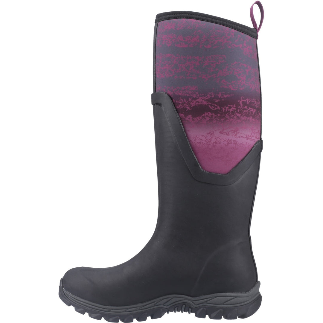 Muck Boots Arctic Sport II Tall Wellington Black Magenta Fade