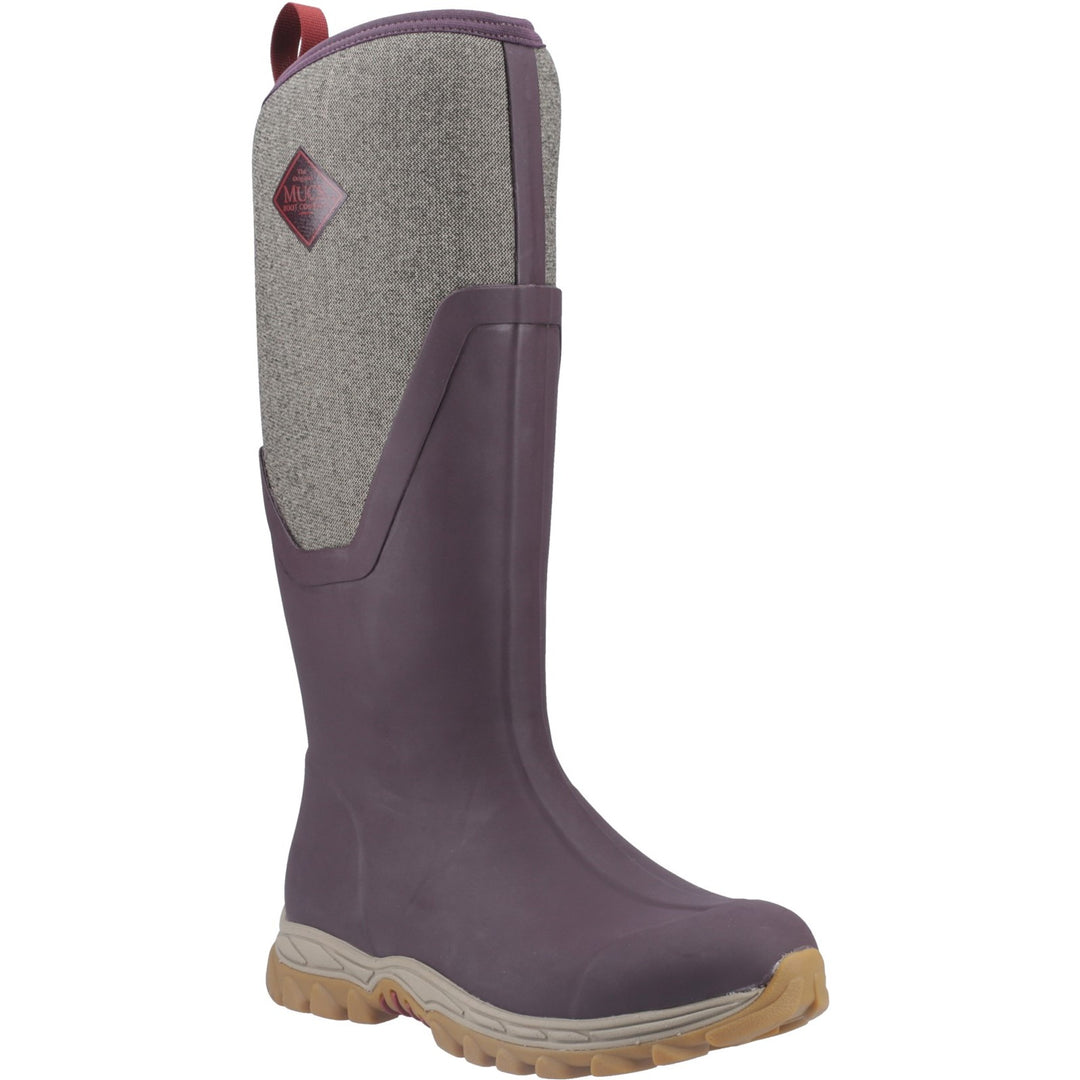 Muck Boots Arctic Sport II Tall Wellington Wine Herringbone