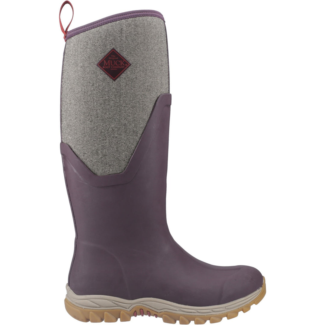 Muck Boots Arctic Sport II Tall Wellington Wine Herringbone