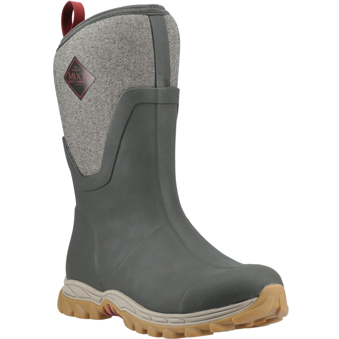 Muck Boots Arctic Sport II Mid Wellington Olive Herringbone