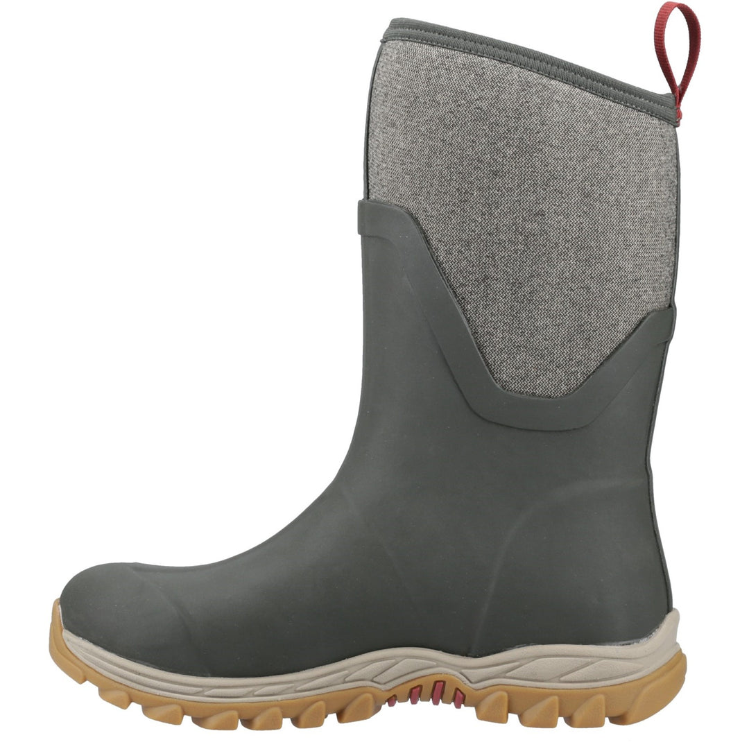 Muck Boots Arctic Sport II Mid Wellington Olive Herringbone