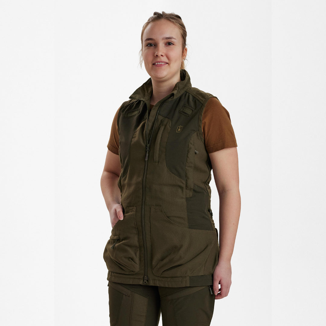 Deerhunter Lady Ann Extreme Waistcoat Palm Green 36