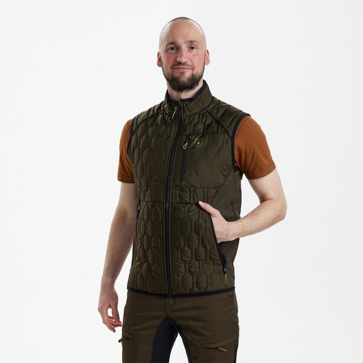 Deerhunter Mossdale Quilted Waistcoat Forest Green