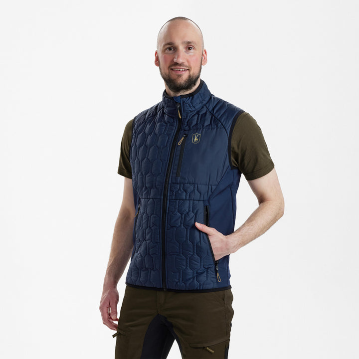 Deerhunter Mossdale Quilted Waistcoat Dress Blues