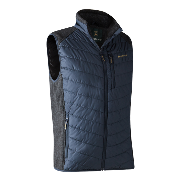 Deerhunter Moor Padded Waistcoat with knit Dark Blue