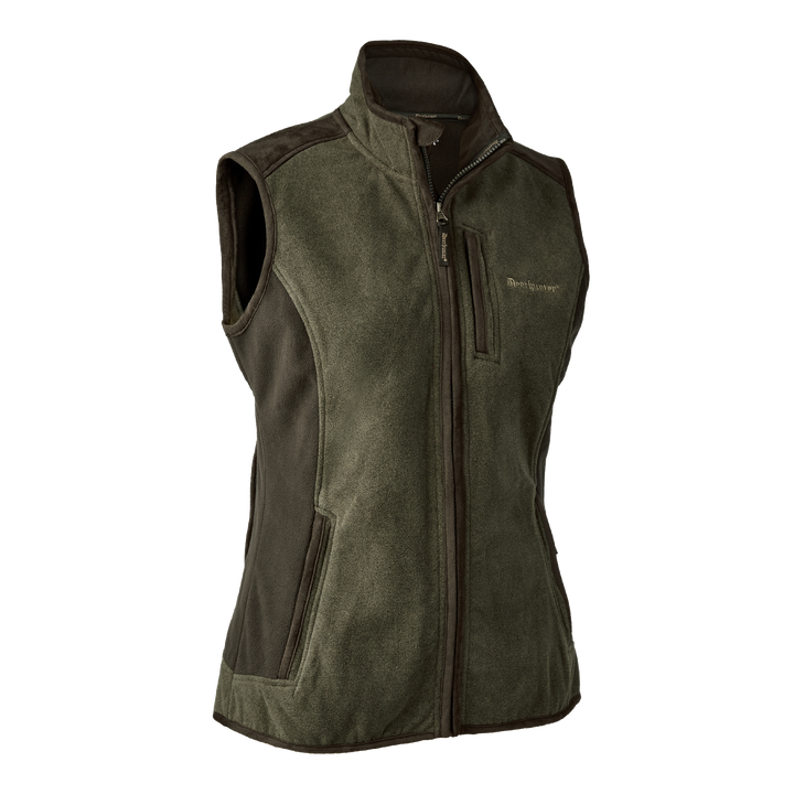 Deerhunter Lady Pam Bonded Fleece Waistcoat Graphite Green 36