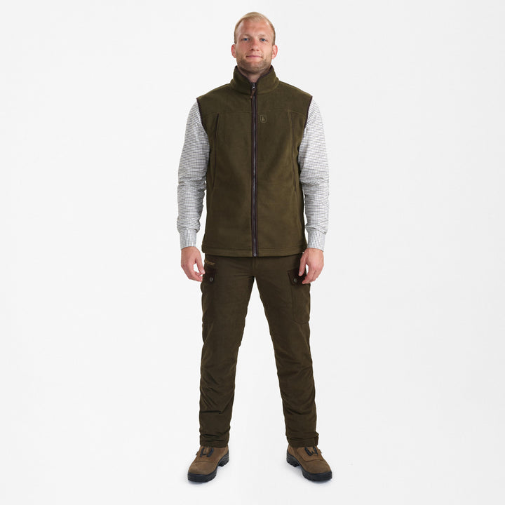 Deerhunter Eagle Fleece waistcoat Tarmac Green