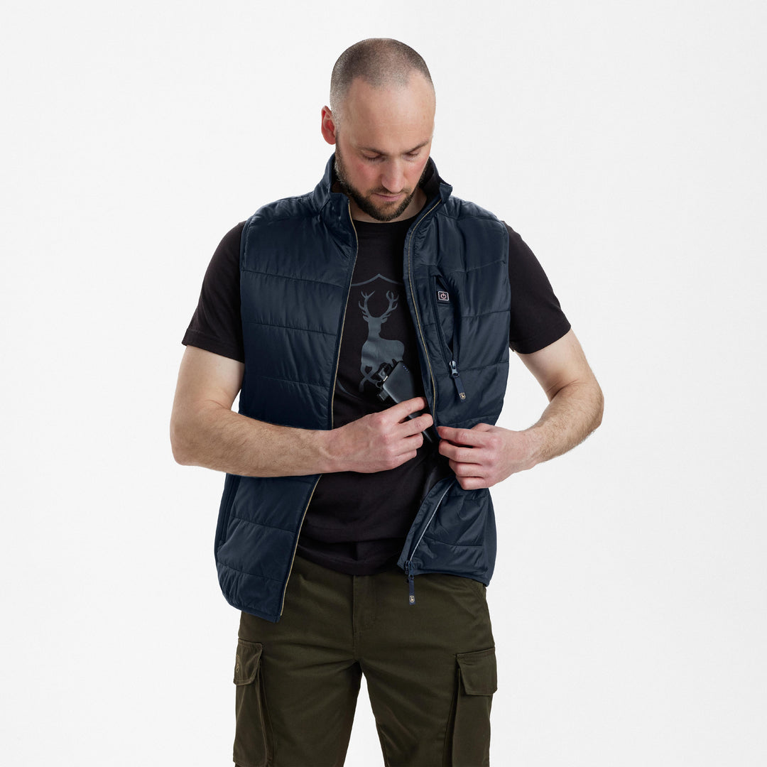 Deerhunter Heat Padded Waistcoat Dark Blue