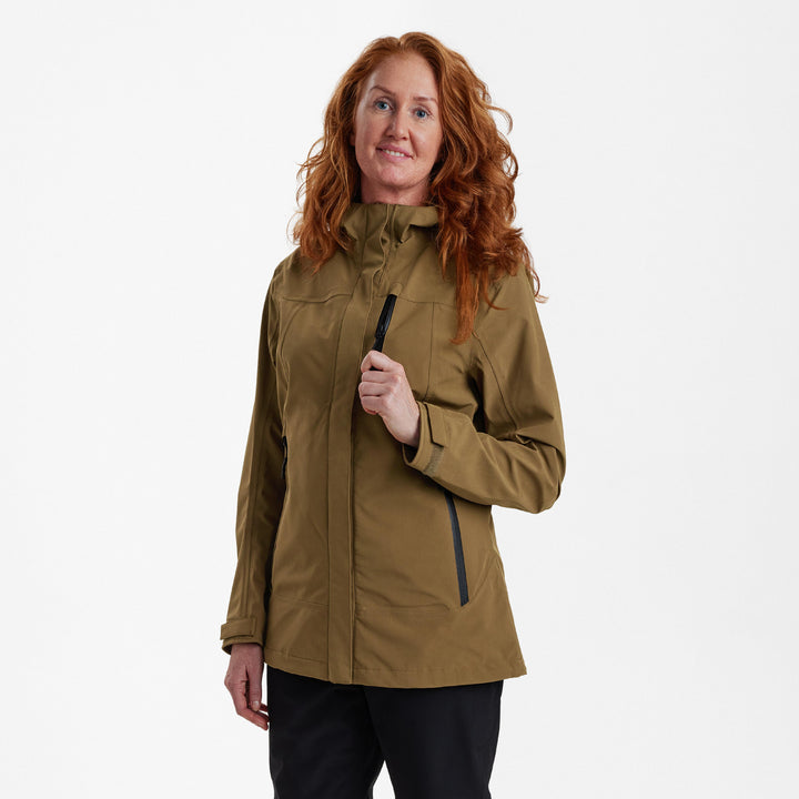 Deerhunter Lady Sarek Shell Jacket with hood Butternut